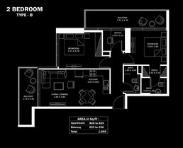 2 Beds 1065 Sq. Ft. Apartment in Danube Elitz 2