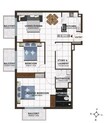Danube Elz Residence 2 Beds Layout