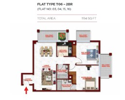 2 Beds 1194 Sq. Ft. Apartment in Danube Glitz