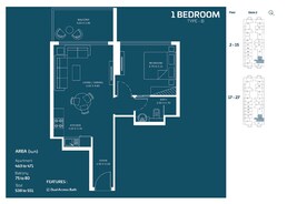 1 Bed 551 Sq. Ft. Apartment in Danube Oasiz 2