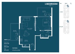 1 Bed 631 Sq. Ft. Apartment in Danube Oasiz 2