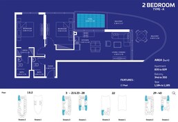 2 Beds 1185 Sq. Ft. Apartment in Danube Oceanz