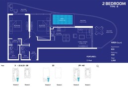 2 Beds 1282 Sq. Ft. Apartment in Danube Oceanz