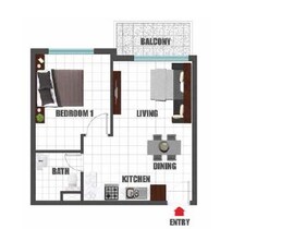 1 Bed 557 Sq. Ft. Apartment in Danube Olivz