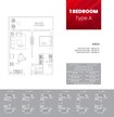 Danube Petalz Apartments 1 Bed Layout