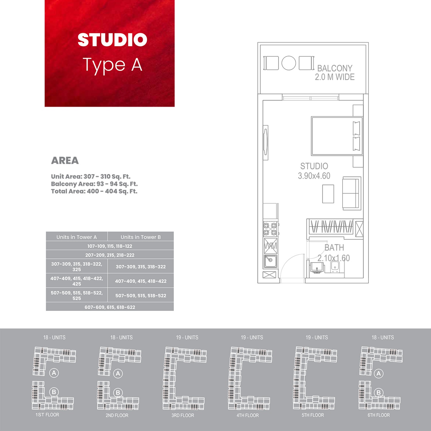 400 Sq. Ft. Studio in Danube Petalz Apartments