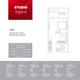 400 Sq. Ft. Studio in Danube Petalz Apartments