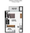 Danube SKYZ Residences Studio Layout