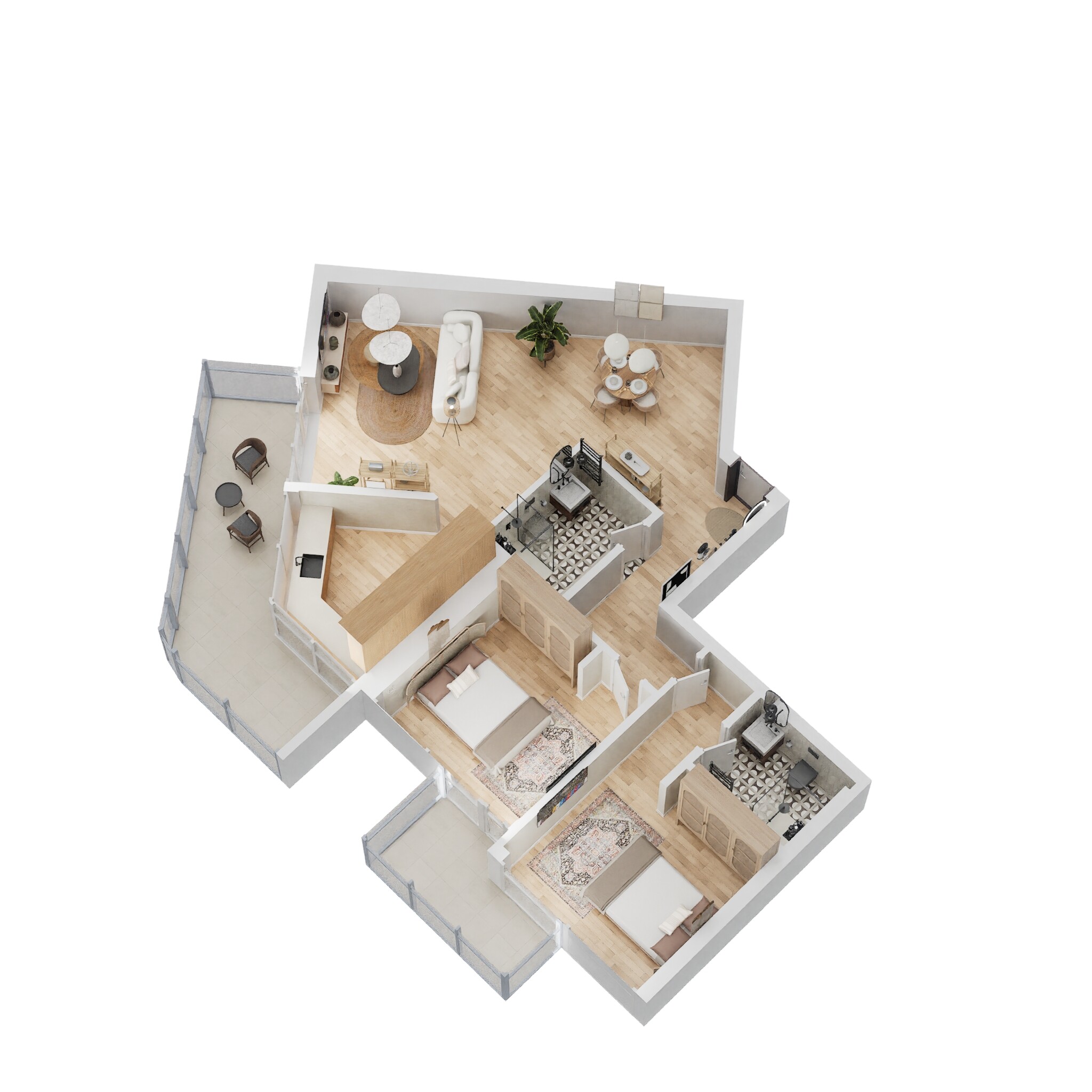 2 Beds 1088 Sq. Ft. Apartment in Danube Sportz