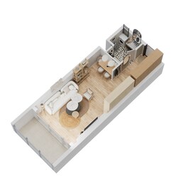 389 Sq. Ft. Studio in Danube Sportz