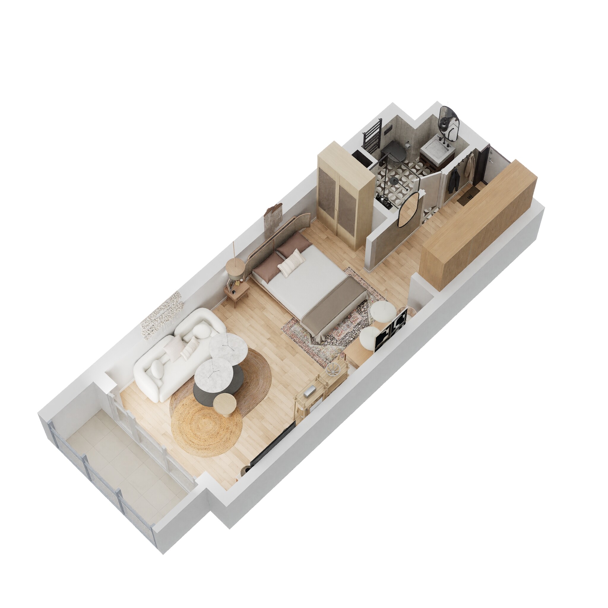 451 Sq. Ft. Studio in Danube Sportz