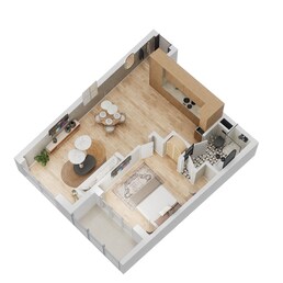 1 Bed 666 Sq. Ft. Apartment in Danube Wavez