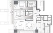 Dar Al Da Vinci Tower 2 Beds Layout