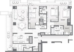 3 Beds 2658 Sq. Ft. Apartment in Dar Al Da Vinci Tower