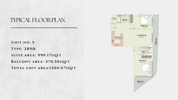 2 Beds 1261 Sq. Ft. Apartment in Deviate Trafford Residences