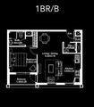 Deyaar Afnan 1 Bed Layout