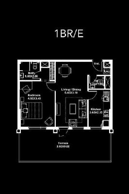 Deyaar Afnan 1 Bed Layout