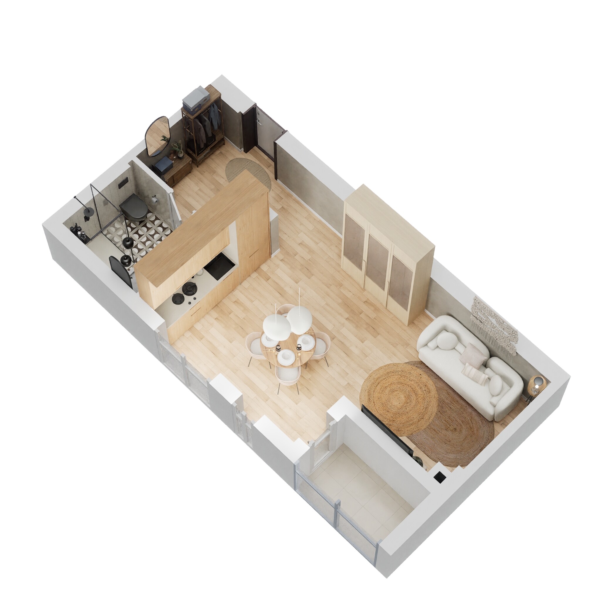 425 Sq. Ft. Studio in Deyaar Afnan