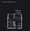 Deyaar Atria 1 Bed Layout
