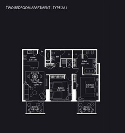 2 Beds 1197 Sq. Ft. Apartment in Deyaar Atria