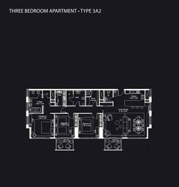 3 Beds 2199 Sq. Ft. Apartment in Deyaar Atria