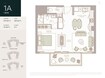 Deyaar Elm Park Five 1 Bed Layout