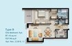 Deyaar Hamilton Residency 1 Bed Layout