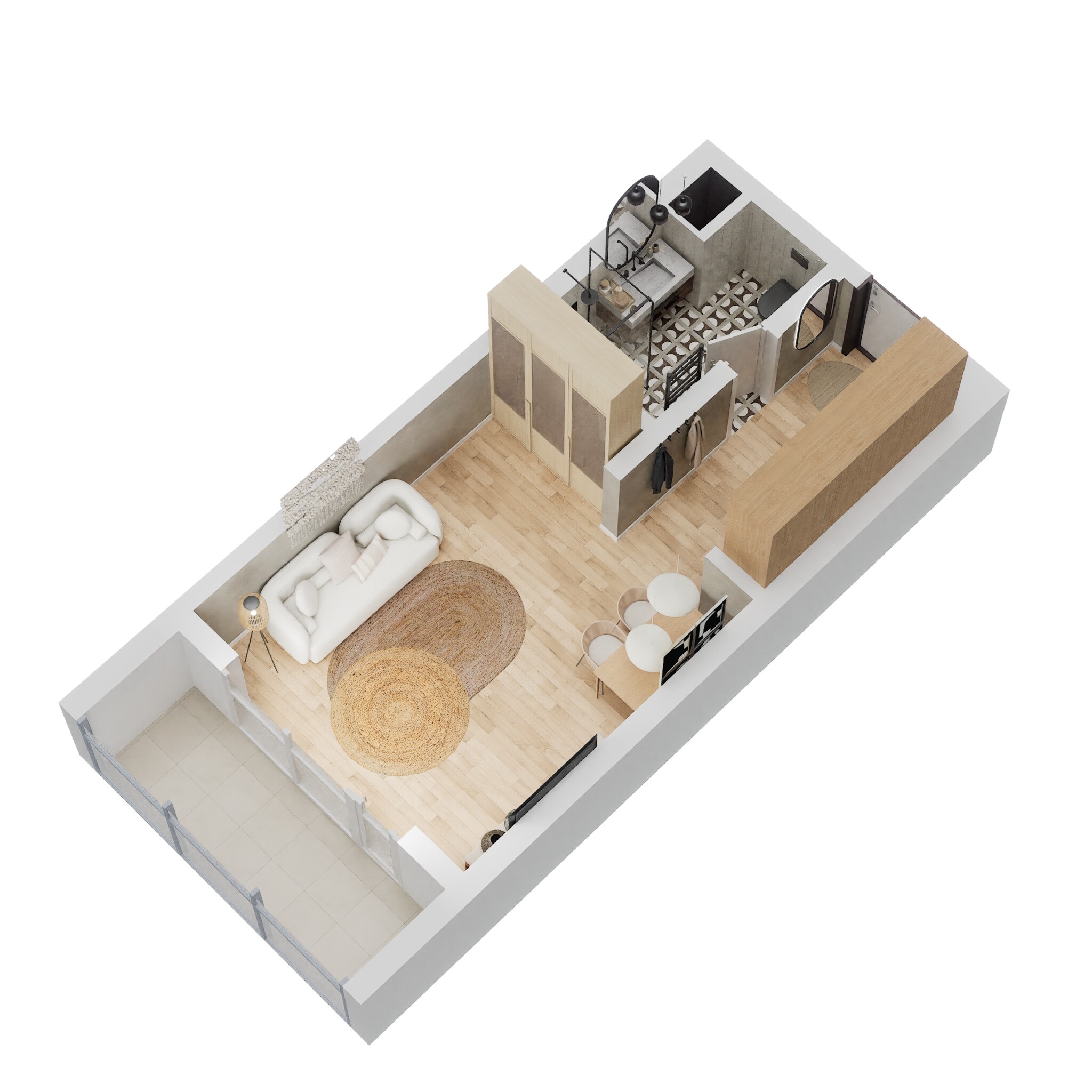 380 Sq. Ft. Studio in Deyaar Jannat Apartments