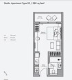 Deyaar Jannat Apartments Studio Layout