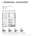 Deyaar Mar Casa 1 Bed Layout