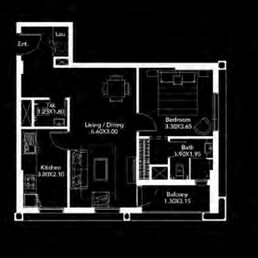 1 Bed 719 Sq. Ft. Apartment in Deyaar Midtown