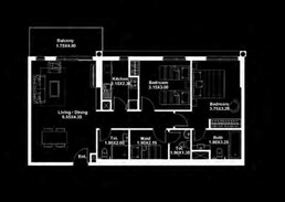 2 Beds 1105 Sq. Ft. Apartment in Deyaar Midtown