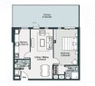 Deyaar Midtown Mesk 1 Bed Layout