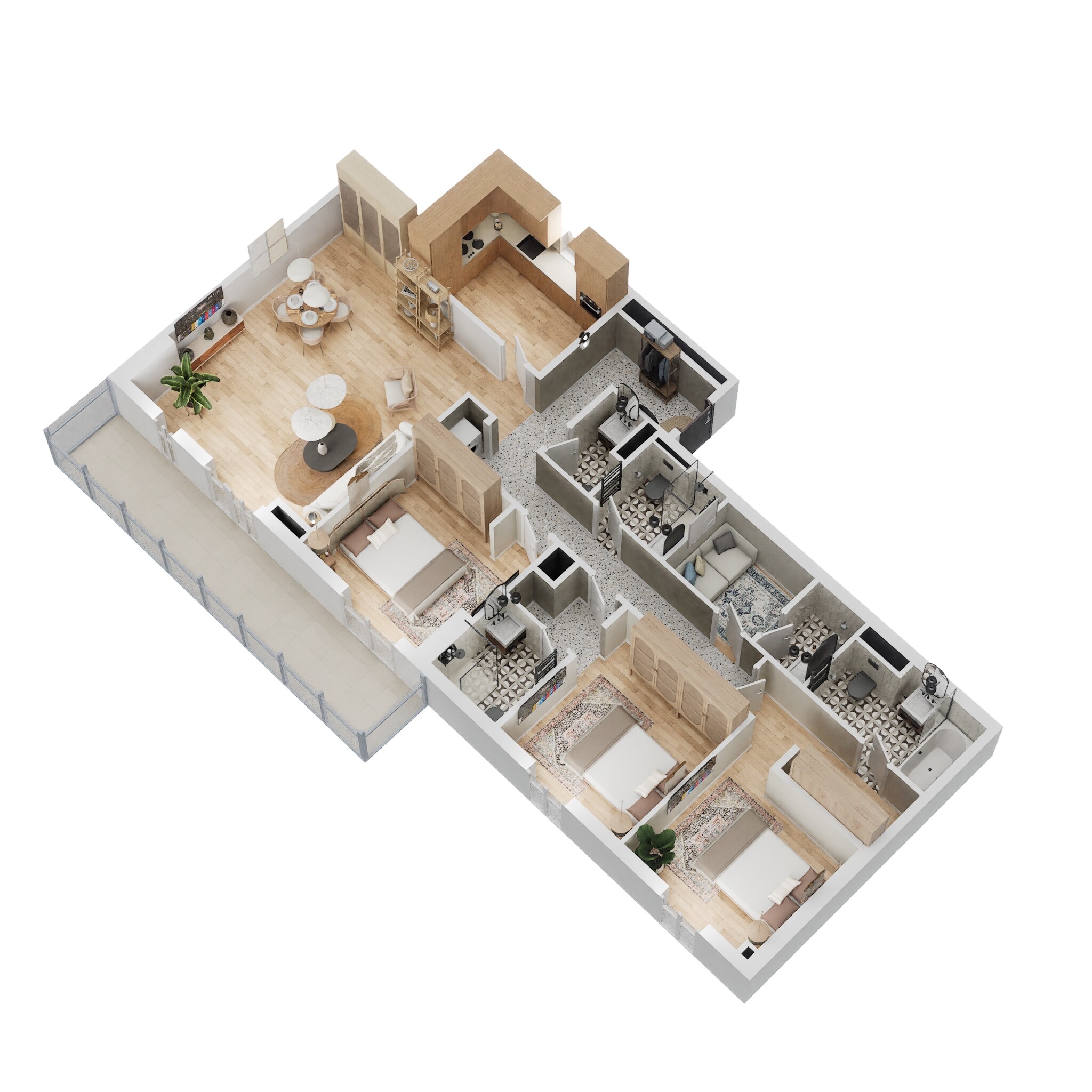 3 Beds 1804 Sq. Ft. Apartment in Deyaar Midtown Noor