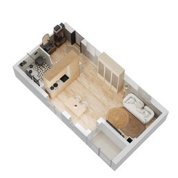 450 Sq. Ft. Studio in Deyaar Midtown Noor