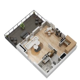 732 Sq. Ft. Studio in Deyaar Midtown Noor