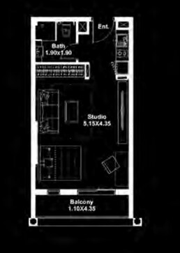 444 Sq. Ft. Studio in Deyaar Midtown