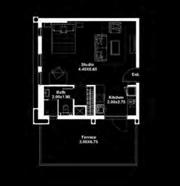 732 Sq. Ft. Studio in Deyaar Midtown