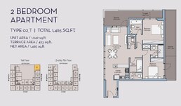2 Beds 1465 Sq. Ft. Apartment in Deyaar Millennium Talia Residences