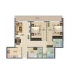 Deyaar Oakwood Residency 2 Beds Layout