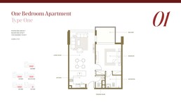 1 Bed 773 Sq. Ft. Apartment in Deyaar Rosalia Residences
