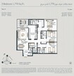 Deyaar Tria 3 Beds Layout