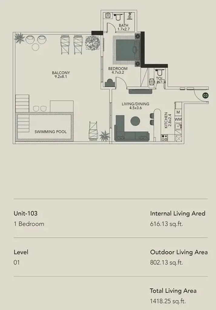 DGM Vision 1 Bed Layout