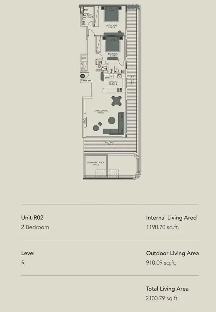 DGM Vision 2 Beds Layout
