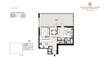 District One Residences 1 Bed Layout