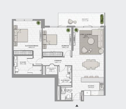 2 Beds 1383 Sq. Ft. Apartment in DP La Vie