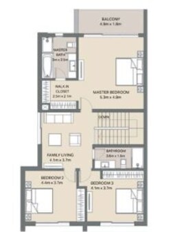 4 Beds 2603 Sq. Ft. Townhouse in DPG Arabella Mudon Townhouse