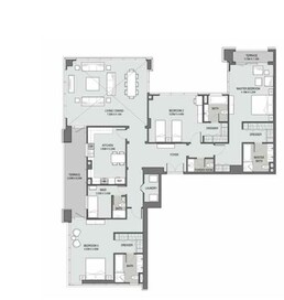 3 Beds 2781 Sq. Ft. Apartment in DPG Bellevue