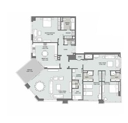 3 Beds 2995 Sq. Ft. Apartment in DPG Bellevue