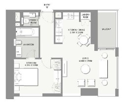 1 Bed 620 Sq. Ft. Apartment in DPG Marasi Riverside